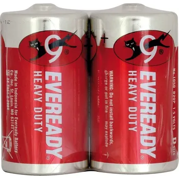 Energizer Eveready Heavy Duty Red velký monočlánek D R20 / 2 1,5V 2ks 7638900370836