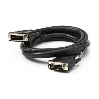 Video kabel DVI (24+1) M- DVI (24+1) M, DVI-DVI (dual link), 2m, stíněný, černý, Logo, blistr (KM02044FQL)