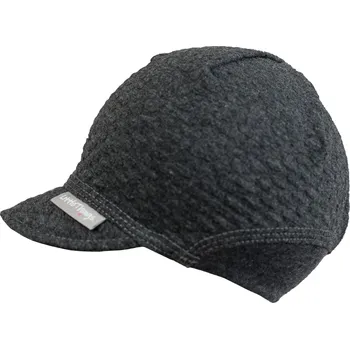 Kšiltovka grafitová bavlněná kšiltovka s jemnou strukturou