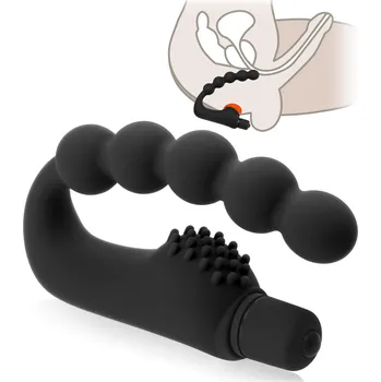 VIBRUJÍCÍ MASAŽÉR PROSTATY A HRÁZE PRUŽNÁ KONCOVKA VÝSTUPKY - 79609709
