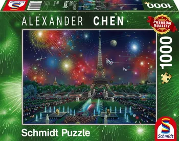 Puzzle Schmidt Ohňostroj nad Eiffelovou věží 1000 dílků