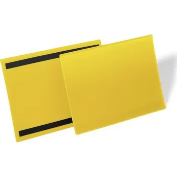 Magnetická kapsa A4 na šířku - 50 ks - Žlutá
