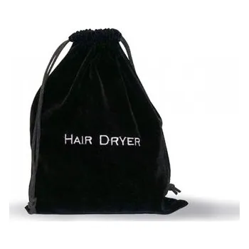 Fén Sáček na fén, sametový, s logem , černý HUC183-BAG