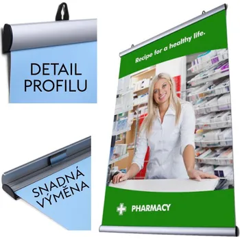 Reklamní Plakátové lišty Postersnapper Šíře 1000 mm (PP100)