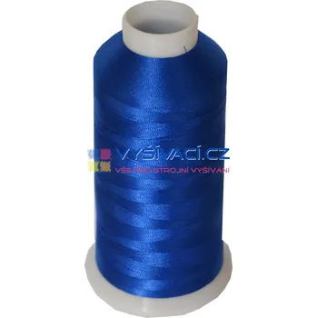 Nit vyšívací nit polyester barva modrá P3140 návin 5000m NK- balení: 1 kón návin 5000m 108,92 Kč s DPH za kón při nákupu balení 12 kusů