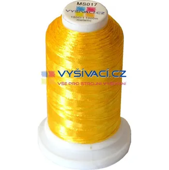 Nit vysivaci.cz vyšívací nit metalická zlatá MS017, návin 1000m NK- balení: 1 kón návin 1000m 108,90 Kč s DPH za kón při nákupu balení 10 kusů
