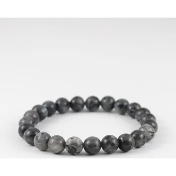 Černý labradorit, přírodní polodrahokam, náramek