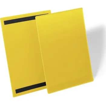 Magnetická kapsa A4 na výšku - 50 ks - Žlutá