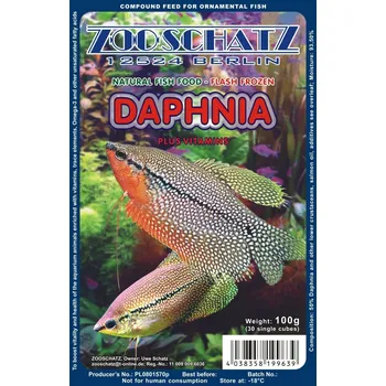 Krmivo pro rybičky Dafnie (perloočky) 100g - mražené krmení