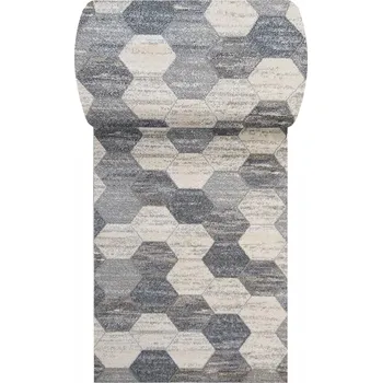 Koberec Makro Abra Běhoun Vista 02 šedý Šíře: 90 cm