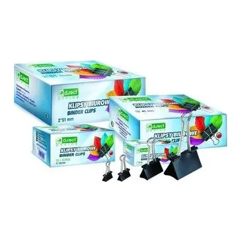 Set školních potřeb Klipsy biurowe 51mm 12szt D.RECT