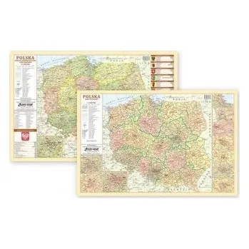 Podkładka na biurko - Mapa adm. i kodowa Polska