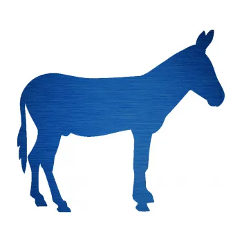 Samolepící dekorace SAMOLEPKA Osel 002 pravá (65 - škrábaný kov modrý) NA AUTO, NÁLEPKA, FÓLIE, POLEP, TUNING, VLASTNÍ TEXT, TISK, AUTOSAMOLEPKY.cz, POLEPY, OBRÁZEK, LOGO, SAMOLEPKY