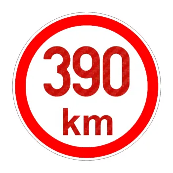 samolepka Maximální rychlost 390km - nejvyšší konstrukční rychlost (53 - 3D karbon červený) SAMOLEPKA NA AUTO, NÁLEPKA, FÓLIE, POLEP, TUNING, VLASTNÍ TEXT, TISK, AUTOSAMOLEPKY.cz, POLEPY, OBRÁZEK, LOGO, 3D STICKERS