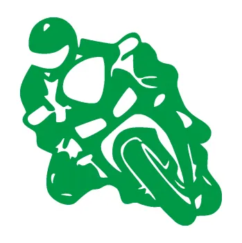 Samolepící dekorace SAMOLEPKA Motorkář 013 levá (12 - zelená) NA AUTO, NÁLEPKA, FÓLIE, POLEP, TUNING, VLASTNÍ TEXT, TISK, AUTOSAMOLEPKY.cz, POLEPY, OBRÁZEK, LOGO, SAMOLEPKY
