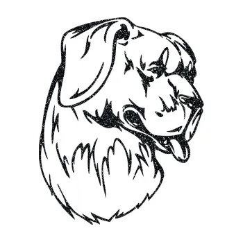 samolepka Pes 021 pravá (85 - Ultra Metalic černá) SAMOLEPKA NA AUTO, NÁLEPKA, FÓLIE, POLEP, TUNING, VLASTNÍ TEXT, TISK, AUTOSAMOLEPKY.cz, POLEPY, OBRÁZEK, LOGO, 3D STICKERS