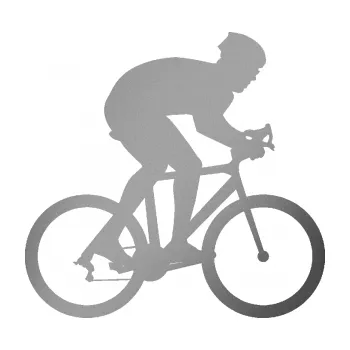 Polep vozidla SAMOLEPKA Cyklista 008 pravá (42 - stříbrná metalíza) NA AUTO, NÁLEPKA, FÓLIE, POLEP, TUNING, VLASTNÍ TEXT, TISK, AUTOSAMOLEPKY.cz, POLEPY, OBRÁZEK, LOGO, SAMOLEPKY