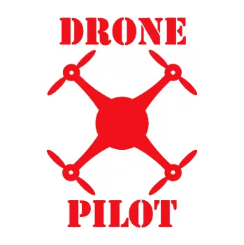 Polep vozidla SAMOLEPKA Drone pilot nápis (10 - červená) NA AUTO, NÁLEPKA, FÓLIE, POLEP, TUNING, VLASTNÍ TEXT, TISK, AUTOSAMOLEPKY.cz, POLEPY, OBRÁZEK, LOGO, SAMOLEPKY