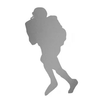 Polep vozidla Americký fotbal 002 levá (42 - stříbrná metalíza) SAMOLEPKA NA AUTO, NÁLEPKA, FÓLIE, POLEP, TUNING, VLASTNÍ TEXT, TISK, AUTOSAMOLEPKY.cz, POLEPY, OBRÁZEK, LOGO, 3D STICKERS