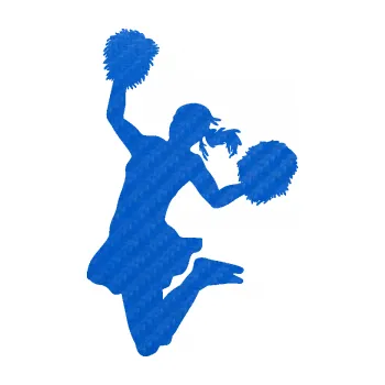 Samolepicí dekorace na vozidlo Roztleskávačka 001 levá (57 - 3D karbon modrý) SAMOLEPKA NA AUTO, NÁLEPKA, FÓLIE, POLEP, TUNING, VLASTNÍ TEXT, TISK, AUTOSAMOLEPKY.cz, POLEPY, OBRÁZEK, LOGO, 3D STICKERS