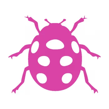 Samolepící dekorace SAMOLEPKA Beruška 003 (16 - růžová) NA AUTO, NÁLEPKA, FÓLIE, POLEP, TUNING, VLASTNÍ TEXT, TISK, AUTOSAMOLEPKY.cz, POLEPY, OBRÁZEK, LOGO, SAMOLEPKY