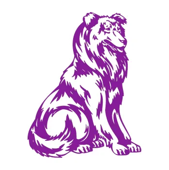 Polep vozidla SAMOLEPKA Pes 037 pravá Kolie (14 - fialová) NA AUTO, NÁLEPKA, FÓLIE, POLEP, TUNING, VLASTNÍ TEXT, TISK, AUTOSAMOLEPKY.cz, POLEPY, OBRÁZEK, LOGO, SAMOLEPKY