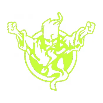 Samolepicí dekorace na vozidlo Duch 001 pravá (27 - limetová) SAMOLEPKA NA AUTO, NÁLEPKA, FÓLIE, POLEP, TUNING, VLASTNÍ TEXT, TISK, AUTOSAMOLEPKY.cz, POLEPY, OBRÁZEK, LOGO, 3D STICKERS