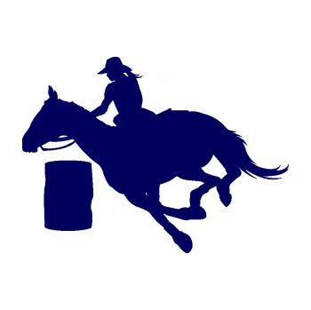 Samolepící dekorace SAMOLEPKA Barrel racing 001 levá cowgirl rodeo (23 - tmavě modrá) NA AUTO, NÁLEPKA, FÓLIE, POLEP, TUNING, VLASTNÍ TEXT, TISK, AUTOSAMOLEPKY.cz, POLEPY, OBRÁZEK, LOGO, SAMOLEPKY