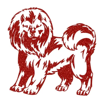 samolepka Pes 029 levá (86 - Ultra Metalic červená) SAMOLEPKA NA AUTO, NÁLEPKA, FÓLIE, POLEP, TUNING, VLASTNÍ TEXT, TISK, AUTOSAMOLEPKY.cz, POLEPY, OBRÁZEK, LOGO, 3D STICKERS