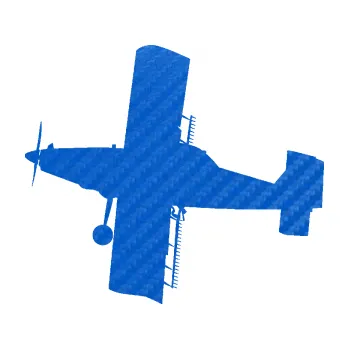 Polep vozidla SAMOLEPKA Práškovací letoun Čmelák levá (57 - 3D karbon modrý) NA AUTO, NÁLEPKA, FÓLIE, POLEP, TUNING, VLASTNÍ TEXT, TISK, AUTOSAMOLEPKY.cz, POLEPY, OBRÁZEK, LOGO, SAMOLEPKY