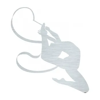 Samolepicí dekorace na vozidlo Moderní gymnastika 001 pravá gymnastka se stuhou (61 - škrábaný hliník) SAMOLEPKA NA AUTO, NÁLEPKA, FÓLIE, POLEP, TUNING, VLASTNÍ TEXT, TISK, AUTOSAMOLEPKY.cz, POLEPY, OBRÁZEK, LOGO, 3D STICKERS