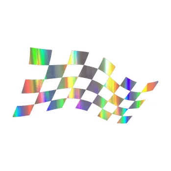 Polep vozidla SAMOLEPKA Šachovnice 015 (93 - Holografická) NA AUTO, NÁLEPKA, FÓLIE, POLEP, TUNING, VLASTNÍ TEXT, TISK, AUTOSAMOLEPKY.cz, POLEPY, OBRÁZEK, LOGO, SAMOLEPKY