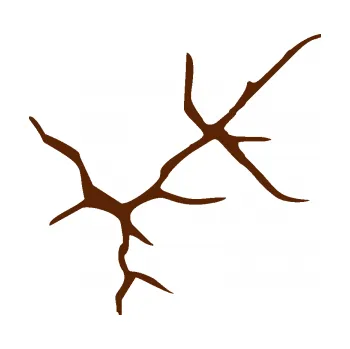 Samolepící dekorace Prasklina 005 (15 - hnědá) SAMOLEPKA NA AUTO, NÁLEPKA, FÓLIE, POLEP, TUNING, VLASTNÍ TEXT, TISK, AUTOSAMOLEPKY.cz, POLEPY, OBRÁZEK, LOGO, 3D STICKERS