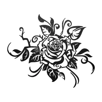 Samolepící dekorace SAMOLEPKA Květina dekor 016 pravá růže (63 - škrábaný kov černý) NA AUTO, NÁLEPKA, FÓLIE, POLEP, TUNING, VLASTNÍ TEXT, TISK, AUTOSAMOLEPKY.cz, POLEPY, OBRÁZEK, LOGO, SAMOLEPKY