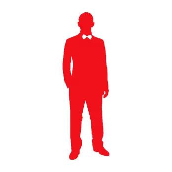 Samolepící dekorace SAMOLEPKA Muž 001 pravá tajný agent (10 - červená) NA AUTO, NÁLEPKA, FÓLIE, POLEP, TUNING, VLASTNÍ TEXT, TISK, AUTOSAMOLEPKY.cz, POLEPY, OBRÁZEK, LOGO, SAMOLEPKY