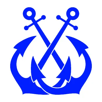 Samolepící dekorace Kotva 004 dvě spojené (19 - modrá dynamic) SAMOLEPKA NA AUTO, NÁLEPKA, FÓLIE, POLEP, TUNING, VLASTNÍ TEXT, TISK, AUTOSAMOLEPKY.cz, POLEPY, OBRÁZEK, LOGO, 3D STICKERS