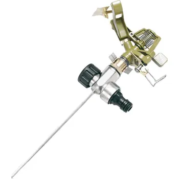 Zavlažovač Pulzní rozstřikovač s bodcem mosazný zavlažovač na hadici rychlospojka na 530 m2