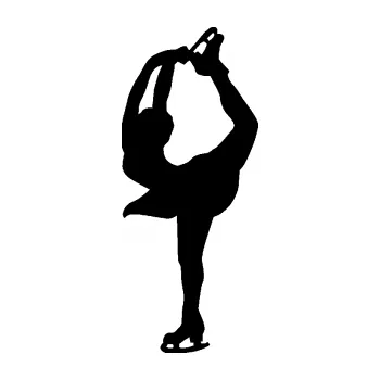 Polep vozidla Krasobruslení 003 levá krasobruslařka (01 - černá) SAMOLEPKA NA AUTO, NÁLEPKA, FÓLIE, POLEP, TUNING, VLASTNÍ TEXT, TISK, AUTOSAMOLEPKY.cz, POLEPY, OBRÁZEK, LOGO, 3D STICKERS