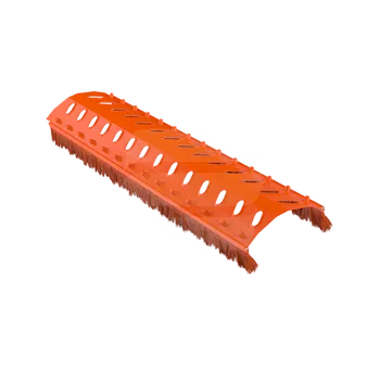 Větrací hřebenový pás s kartáčem 1 m - Barva cihlová RAL 8004