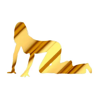 Polep vozidla Erotická žena 029 levá (81 - chrom fólie zlatá zrcadlová) SAMOLEPKA NA AUTO, NÁLEPKA, FÓLIE, POLEP, TUNING, VLASTNÍ TEXT, TISK, AUTOSAMOLEPKY.cz, POLEPY, OBRÁZEK, LOGO, 3D STICKERS