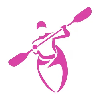 Polep vozidla SAMOLEPKA Kajakář 002 levá (16 - růžová) NA AUTO, NÁLEPKA, FÓLIE, POLEP, TUNING, VLASTNÍ TEXT, TISK, AUTOSAMOLEPKY.cz, POLEPY, OBRÁZEK, LOGO, SAMOLEPKY