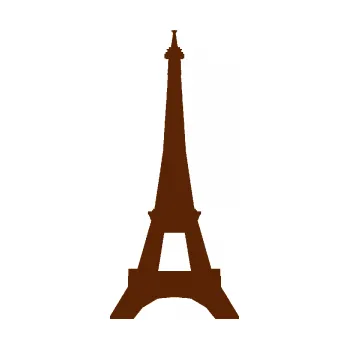 Samolepící dekorace Eifelova věž 001 (15 - hnědá) SAMOLEPKA NA AUTO, NÁLEPKA, FÓLIE, POLEP, TUNING, VLASTNÍ TEXT, TISK, AUTOSAMOLEPKY.cz, POLEPY, OBRÁZEK, LOGO, 3D STICKERS