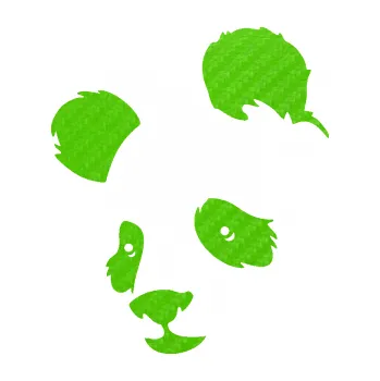 Samolepící dekorace SAMOLEPKA Panda 004 levá (58 - 3D karbon zelený kawasaki) NA AUTO, NÁLEPKA, FÓLIE, POLEP, TUNING, VLASTNÍ TEXT, TISK, AUTOSAMOLEPKY.cz, POLEPY, OBRÁZEK, LOGO, SAMOLEPKY