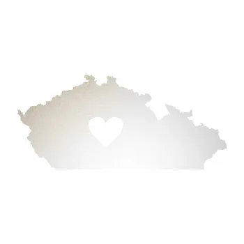 Samolepící dekorace SAMOLEPKA Mapa České republiky 004 home (82 - odrazková reflexní bílá) NA AUTO, NÁLEPKA, FÓLIE, POLEP, TUNING, VLASTNÍ TEXT, TISK, AUTOSAMOLEPKY.cz, POLEPY, OBRÁZEK, LOGO, SAMOLEPKY