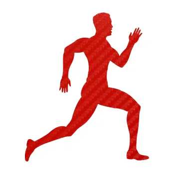 Polep vozidla Běžec 003 pravá (53 - 3D karbon červený) SAMOLEPKA NA AUTO, NÁLEPKA, FÓLIE, POLEP, TUNING, VLASTNÍ TEXT, TISK, AUTOSAMOLEPKY.cz, POLEPY, OBRÁZEK, LOGO, 3D STICKERS