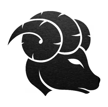 Samolepící dekorace Beran zvěrokruh 002 pravá (63 - škrábaný kov černý) SAMOLEPKA NA AUTO, NÁLEPKA, FÓLIE, POLEP, TUNING, VLASTNÍ TEXT, TISK, AUTOSAMOLEPKY.cz, POLEPY, OBRÁZEK, LOGO, 3D STICKERS