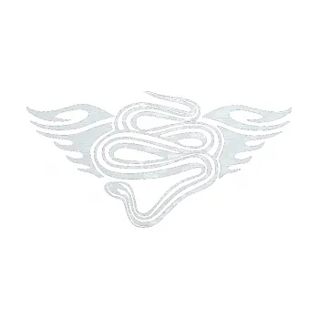 Samolepicí dekorace na vozidlo Animal flames 043 levá had (51 - 3D karbon bílý) SAMOLEPKA NA AUTO, NÁLEPKA, FÓLIE, POLEP, TUNING, VLASTNÍ TEXT, TISK, AUTOSAMOLEPKY.cz, POLEPY, OBRÁZEK, LOGO, 3D STICKERS