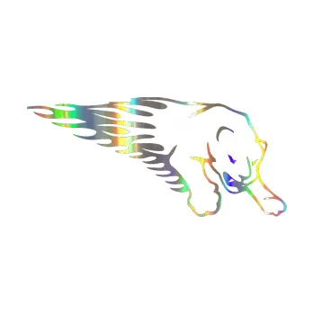 Samolepicí dekorace na vozidlo Animal flames 020 pravá puma (93 - Holografická) SAMOLEPKA NA AUTO, NÁLEPKA, FÓLIE, POLEP, TUNING, VLASTNÍ TEXT, TISK, AUTOSAMOLEPKY.cz, POLEPY, OBRÁZEK, LOGO, 3D STICKERS