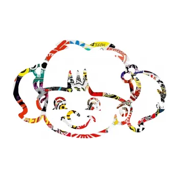 Samolepicí dekorace na vozidlo Dítě v autě 035 levá holka hlavička (83 - Sticker bomb) SAMOLEPKA NA AUTO, NÁLEPKA, FÓLIE, POLEP, TUNING, VLASTNÍ TEXT, TISK, AUTOSAMOLEPKY.cz, POLEPY, OBRÁZEK, LOGO, 3D STICKERS