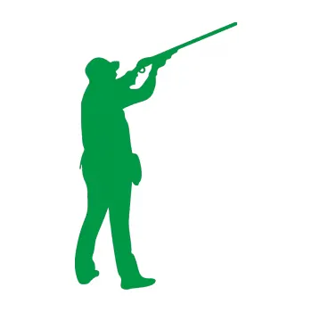 Samolepící dekorace SAMOLEPKA Myslivec 001 pravá (12 - zelená) NA AUTO, NÁLEPKA, FÓLIE, POLEP, TUNING, VLASTNÍ TEXT, TISK, AUTOSAMOLEPKY.cz, POLEPY, OBRÁZEK, LOGO, SAMOLEPKY